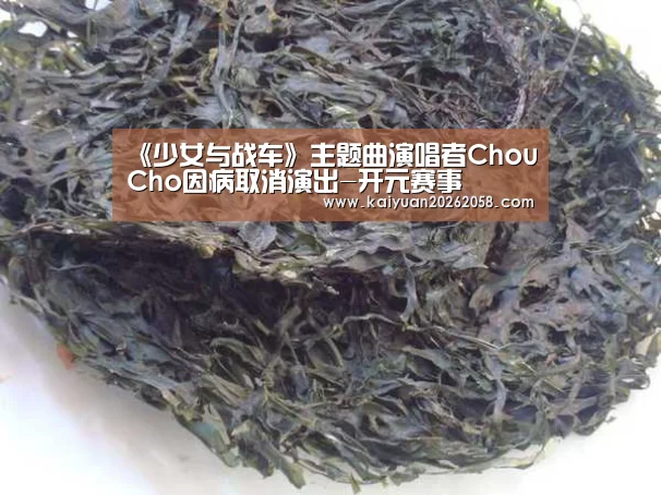 《少女与战车》主题曲演唱者ChouCho因病取消演出-开元赛事(图4) 开元官网